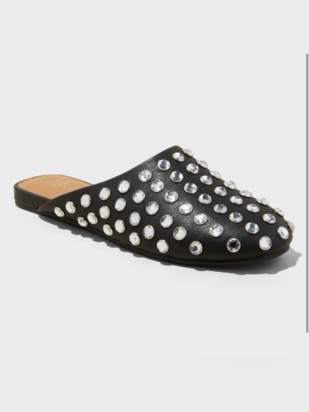 a new day Black Studded Mules
